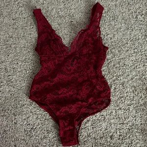 New no tags Victoria’s Secret Lace Teddy Bodysuit